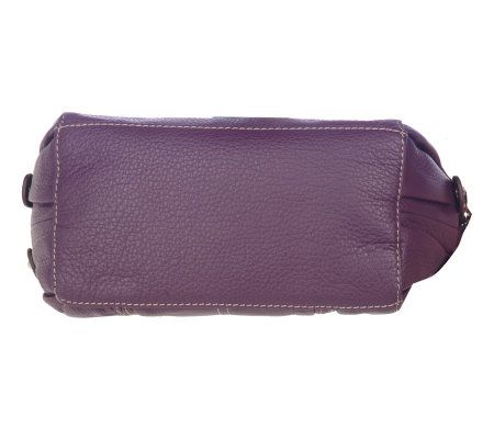 Tignanello Pebble Leather Zip Top Crossbody Bag