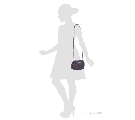 Tignanello Pebble Leather Zip Top Crossbody Bag