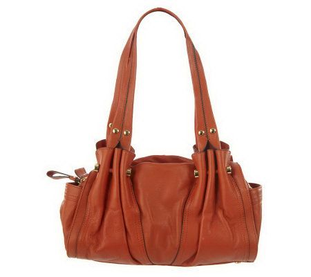 B.Makowsky Leather Zip Top Satchel - A209986