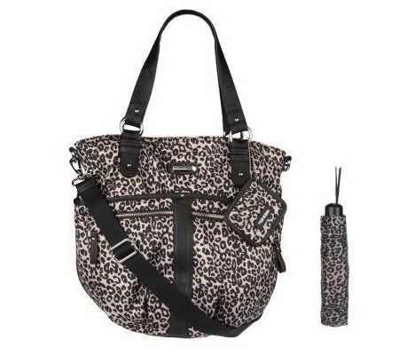 Tyler Rodan Printed Double Handle Tote Bag with Umbrella - A219686
