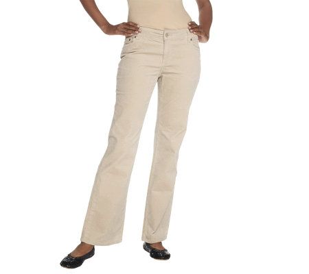 Isaac Mizrahi Live! 5 Pocket Corduroy Boot Cut Pants - A216687
