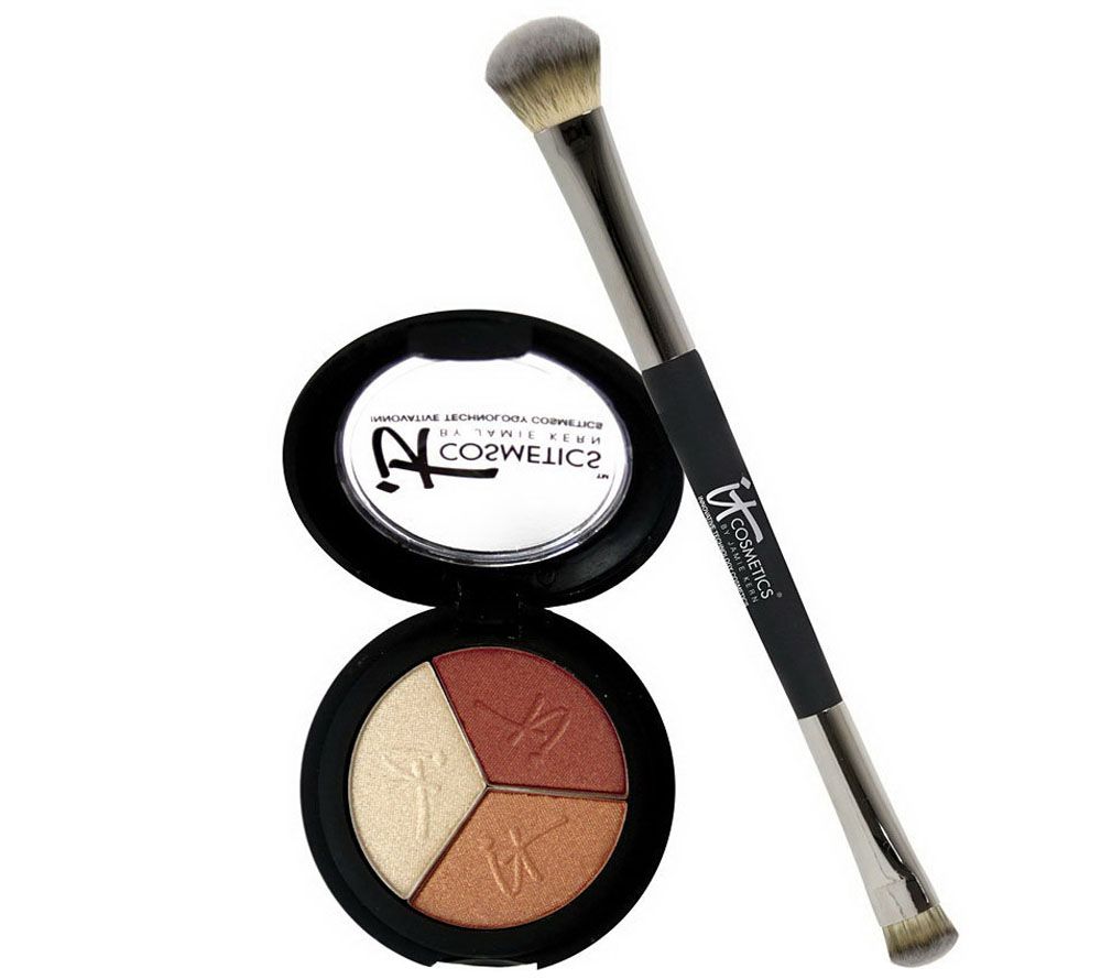 It Cosmetics Anti-Aging Shadow Trio & No Tug Shadow Brush - A218087