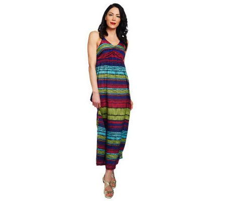 As Is Belle Gray by Lisa Rinna V-Neck Maxi Dress - A224187