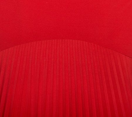 Attitudes by Renee High Low Hem Top with Pleat Back