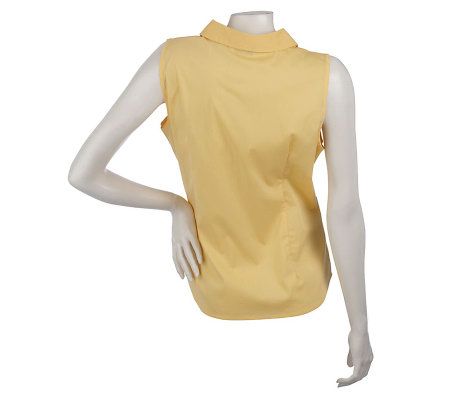 Liz Claiborne New York Sleeveless Button Front Shirt