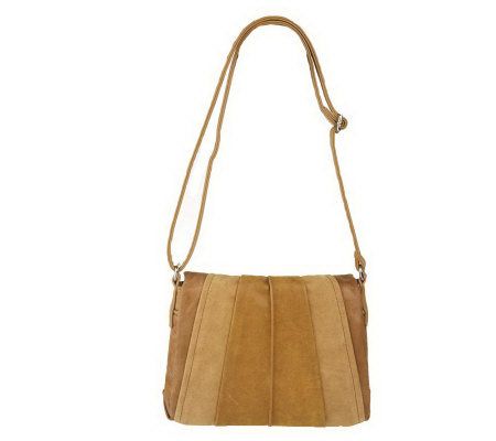 Tignanello Vintage Leather Pleated Crossbody Bag - A219088
