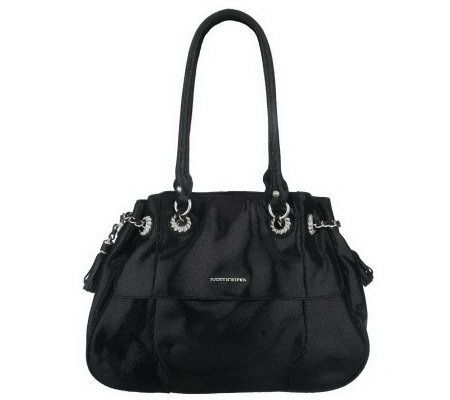 As Is Judith Ripka Mulberry Leather Satchel - A223588