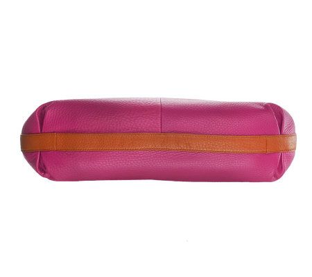 Isaac Mizrahi Live! Bridgehampton Leather Hobo