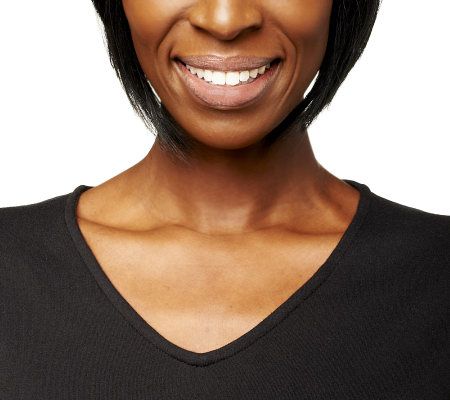 Liz Claiborne New York Essentials 3/4 Sleeve V-Neck Dress