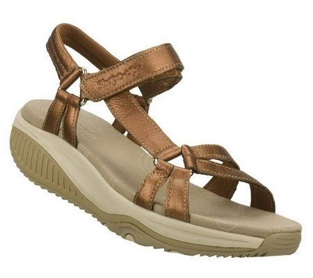 Skechers Womens Shape-Ups Electrified Sandals â€” QVC