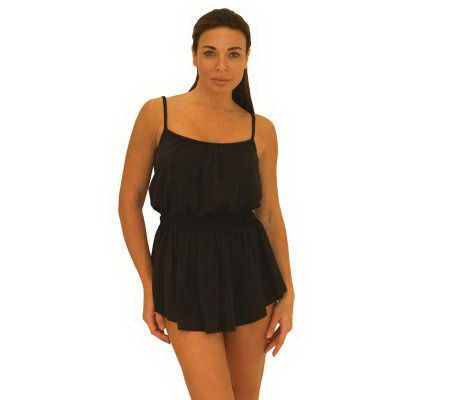 Fit 4 U Hips Layered Retro Swim Dress - A328488