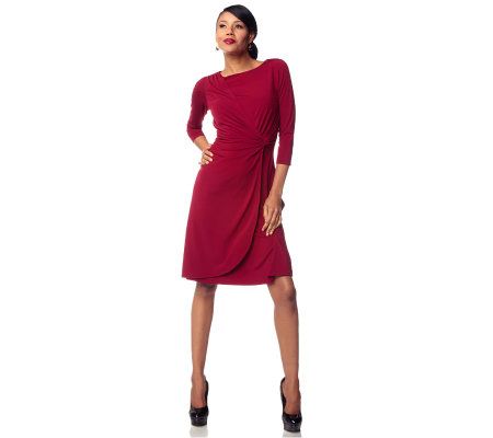 Joan Rivers Wrapped in Elegance Jersey Dress - A222089