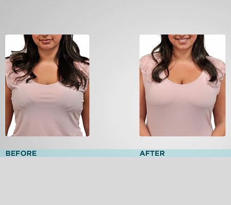 Genie Bra Set of 4 Lace Trim Seamless Bras w/ Modesty Pads