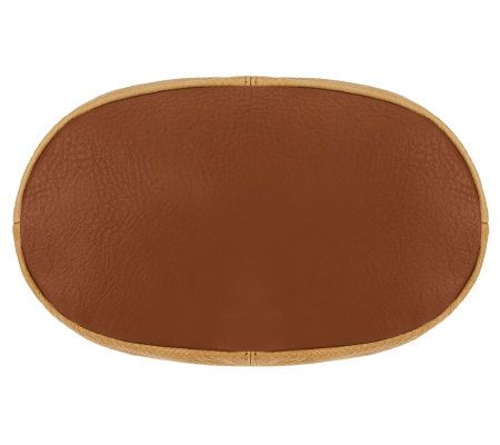 Tignanello Embossed Leather Adjustable Bucket Bag