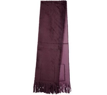 As Is Lizden Faux Shearling Pocket Wrap - A230389