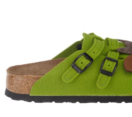 Birkis Wool Animals Print Double Adj. Strap Clogs