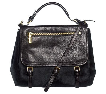 Isaac Mizrahi Live! New York Pony Hair Calf Handbag - A210890