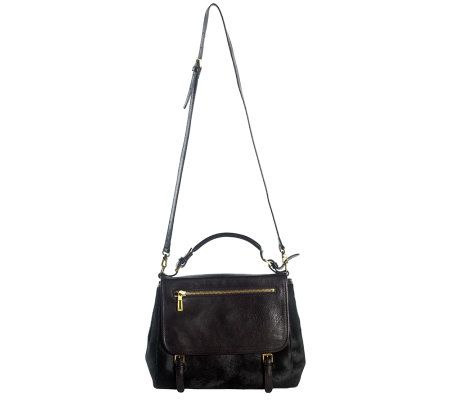 Isaac Mizrahi Live! New York Pony Hair Calf Handbag