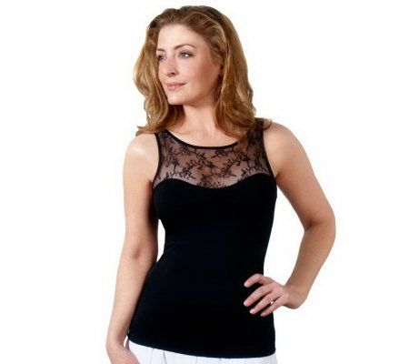 Spanx Hide and Sleek Lace Bateau Camisole - A214290