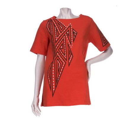 Bob Mackies Marquee Madness Printed T-shirt - A214890