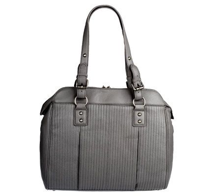 Luxe Rachel Zoe Lamb Leather Satchel with Tassel Zipper