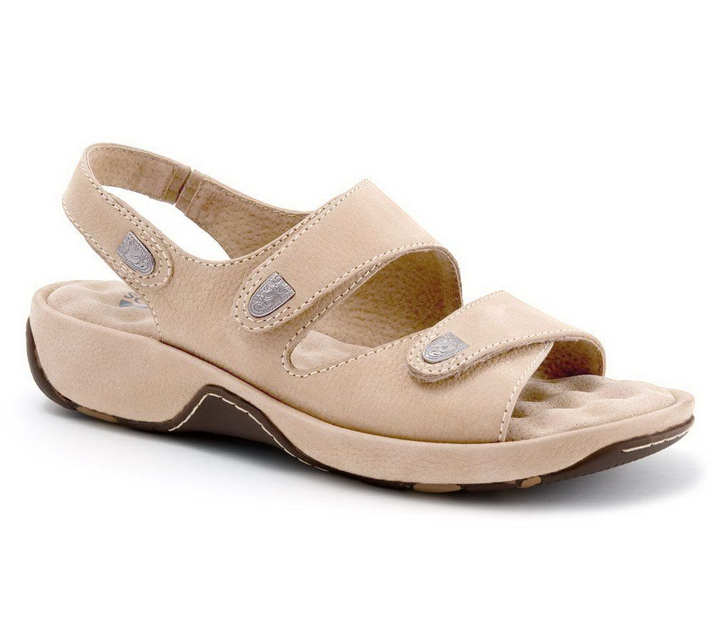 SoftWalk Adjustable Strap Leather Sandals - A316890