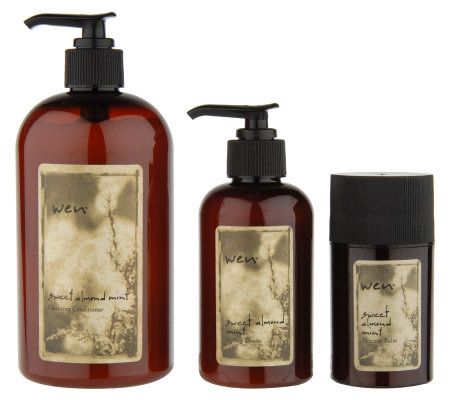 WEN by Chaz Dean Sweet Almond Mint 3-piece Collection - A11591