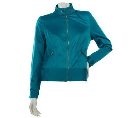 M by Marc Bouwer Zip Front Jacket with Seam Detail - A212491