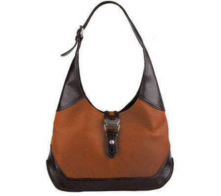 Tignanello Retro Leather Hobo Bag with Flap Buckle - A219091