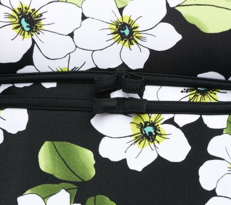 Fit 4 U Ds & Es Blossom Double Bow Swim Dress