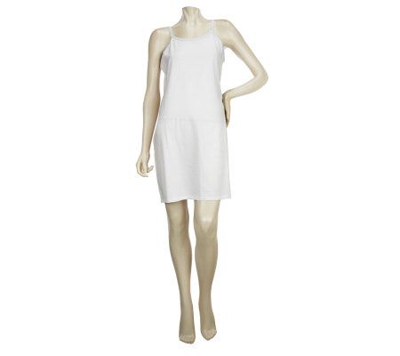 SleepIn by BedHead PJs Solid Short Slip Gown with Picot Trim - A223191