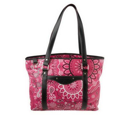As Is Isaac Mizrahi Live! Floral Paisley Tote Bag - A229691