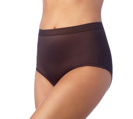 Breezies Set of 4 Nylon Lycra Brief Panties with UltimAir