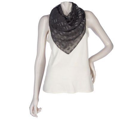 Joan Rivers Metallic Window Chiffon Scarf
