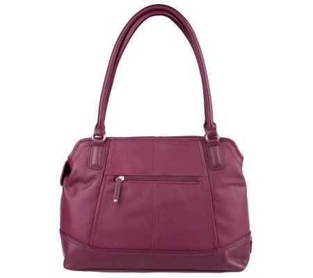 Tignanello Glove Leather Tote Bag with Stitching