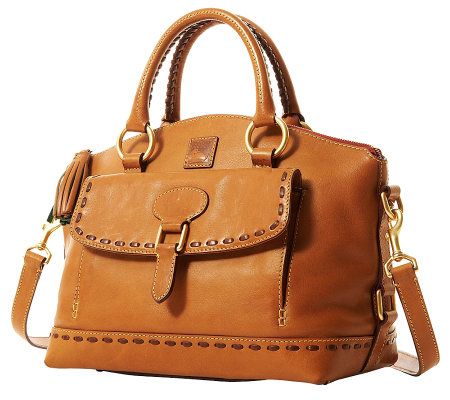 Dooney & Bourke Florentine Leather East/West Pocket Satchel