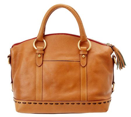 Dooney & Bourke Florentine Leather East/West Pocket Satchel