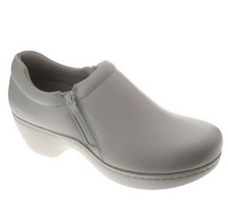 Spring Step Professional Style Milan Leather Side Zip Clogs - A242192