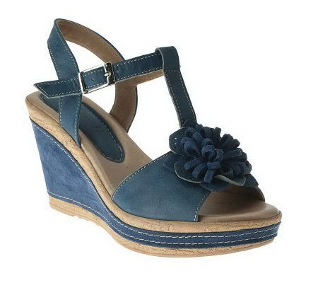 Azuras Colombia Leather T-Strap Sandals - A323192