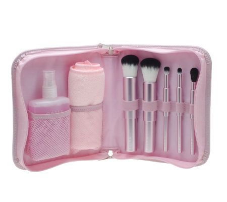 Mally 5-Piece Deluxe Brush Collection & Brush Cleaner - A326892