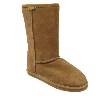Brumby Womens Shearling Sheepskin Flat Sole Comfort Boots - A194293
