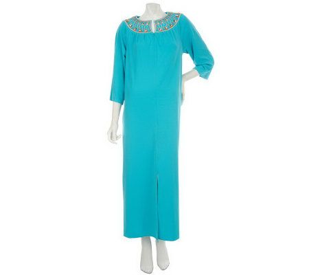 Bob Mackies Queen of the Nile Zip Front Caftan - A216593