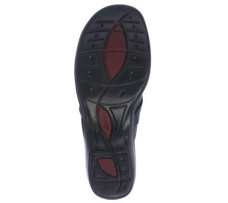 Clarks Artisan Mill Point Leather Clogs with Hardware Detail