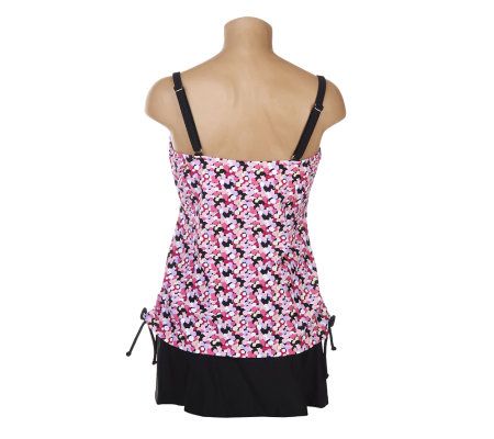 Ocean Dream Signature Dottie Side Shirred Tankini