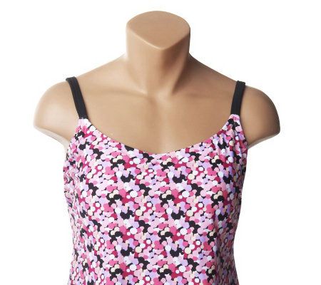 Ocean Dream Signature Dottie Side Shirred Tankini