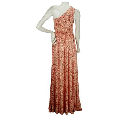 RP by Rachel Pally Rolling Waves One Shoulder Maxi Dress