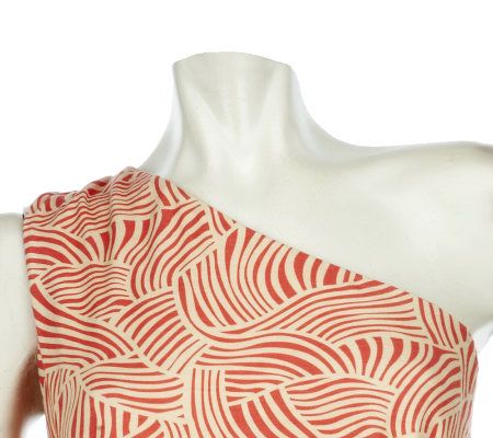 RP by Rachel Pally Rolling Waves One Shoulder Maxi Dress