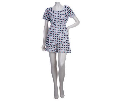 SleepIn by BedHead PJs Flower Power 2-Piece Short Pajama Set - A223193