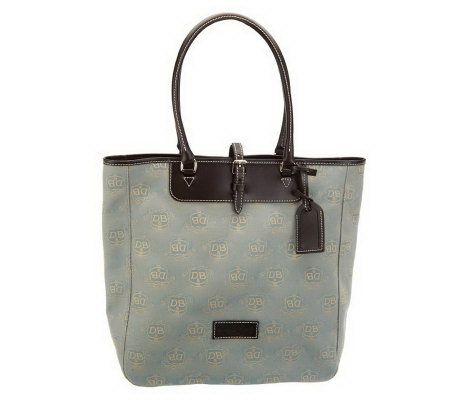 Dooney & Bourke Signature Crest Fabric Editors Tote - A230793