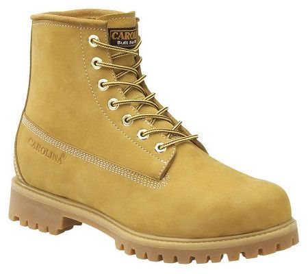 Carolina Boots Mens 6 Nubuck Waterproof WorkBoots - A321093